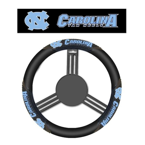 Fremont Die Consumer Products Inc Fremont Die 2324556649 NCAA North Carolina Tar Heels Steering Wheel Cover - Massage Grip Style 2324556649 - main